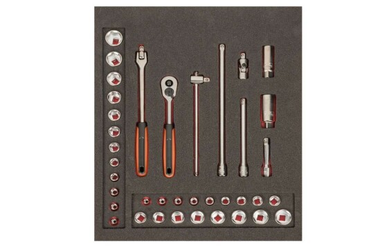 Bahco 3/8" Socket Sett 38 Pcs 2/3 FF1F2103