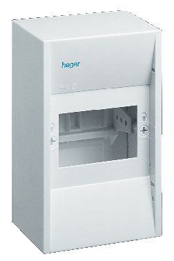 Hager GD108N Kapsling Uten Dør 1 Rad 8 Moduler Elfordeling & Strømforsyning