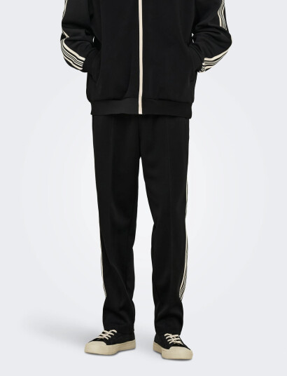 ONLY & SONS Onsriber Reg Track Pant Sweat   Black   XS