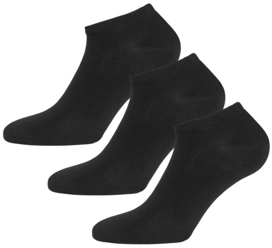 Urberg Bamboo Shaftless Sock 3-pack Black Beauty 40-43