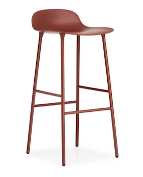 Form Barstol Rød 75 cm Form Barstol Rød 75 cm