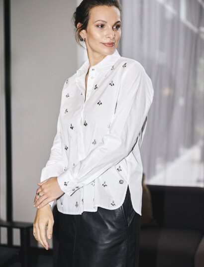 Claire Woman Cwrana Shirt White 34 Claire Woman Cwrana Shirt White 34