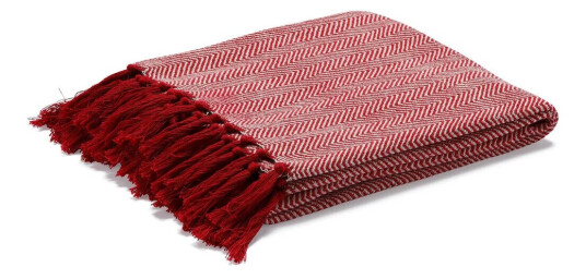 ETOL Design Fishbone pledd rød