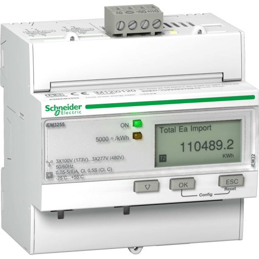 Schneider Electric Triphase kwh meter ct modbus mid (3606480481574)