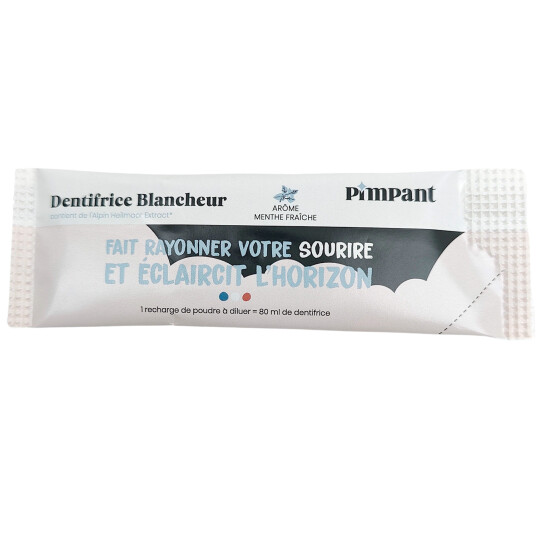 Naturlig tannkrem Powder Pimpant Whitening Refill 8 gr. Naturlig tannkrem Powder Pimpant Whitening Refill 8 gr.
