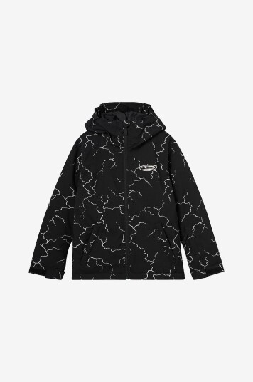 Quiksilver Snowboardjakke / skijakke High IN The Hood Printed Yth Svart