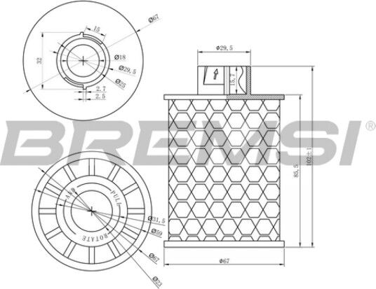 Drivstoffilter BREMSI FE0150
