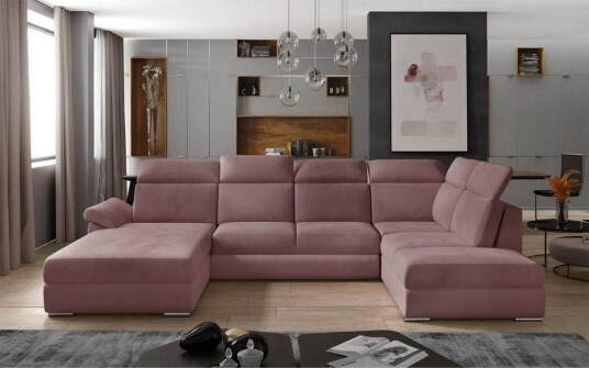 Seksjon Eltap Evanell 336x211x102 cm Monolith 63 Rosa Venstre