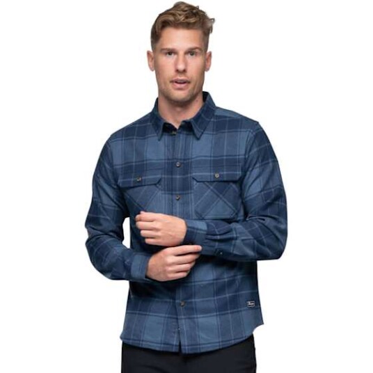 Bergans Men"s Nordmarka Flannel Shirt Granite Blue/navy Blue Check XL Bergans Men"s Nordmarka Flannel Shirt Granite Blue/navy Blue Check XL