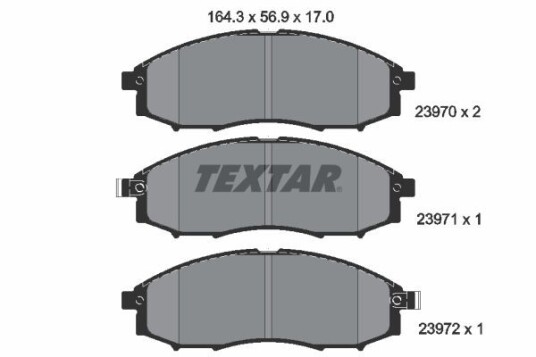 Bremseklosser TEXTAR 2397001