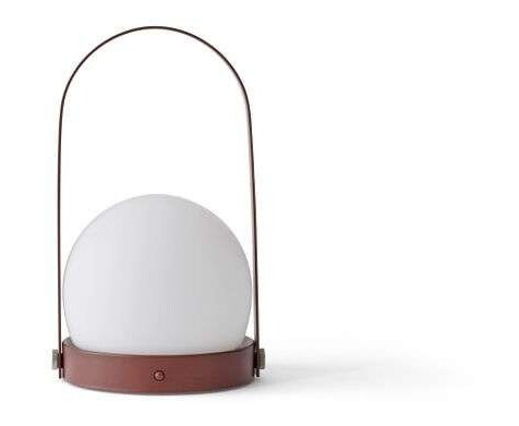 Audo Carrie Bordlampe Portable Burnt Rød Audo Carrie Bordlampe Portable Burnt Rød