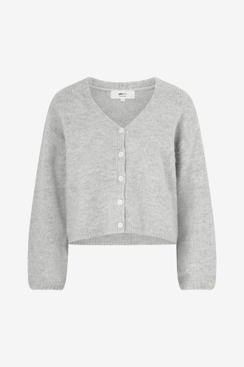 Gina Tricot Kardigan V neck Knitted Grå