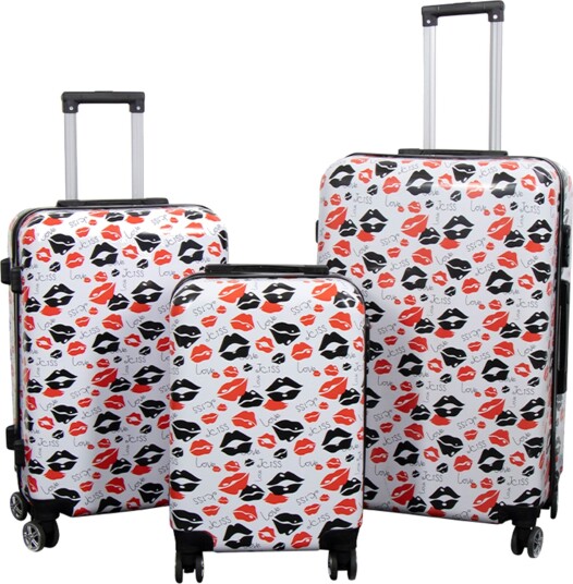 Koffert - Koffert med motiv - Kiss & Love - Hardcase lettvektskoffert