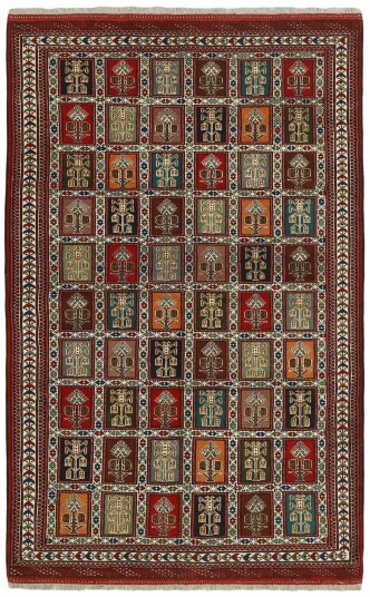 Håndknyttet. Opphav: Persia Torkaman Fine Teppe 155x243