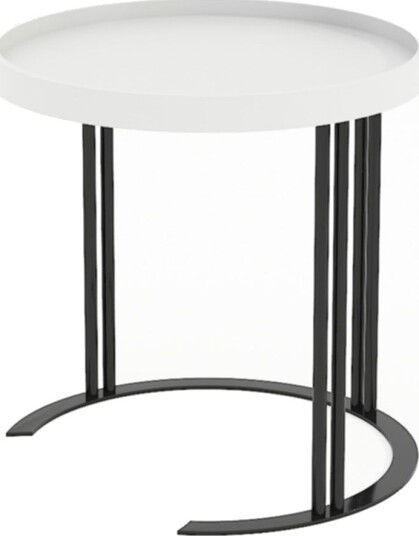 Sidebord HOME4YOU Keira 50x50 cm Hvit - hvit