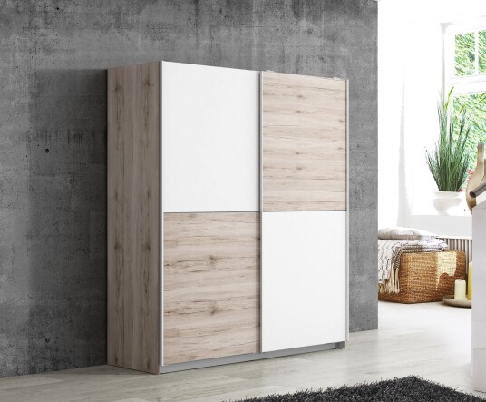 Garderobe Villemaire 170x191 cm Lysebrun
