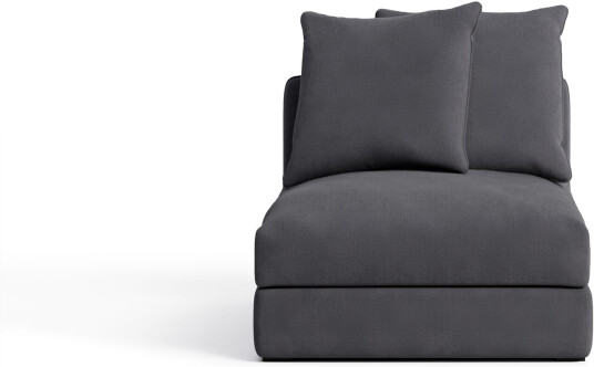 No Ga - Pavarotti Middle Module Shadow Dark Grey 04 Sofaer Grå Ned/metall/tre/skum