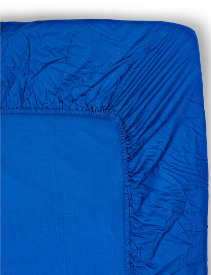 Midnatt Fitted Sheet Siesta - Blue - 160X200CM