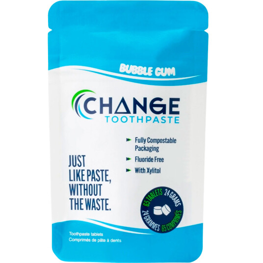 Xylitol Tannpasta Tabletter CHANGE Bubblegum 65 stk. Xylitol Tannpasta Tabletter CHANGE Bubblegum 65 stk.