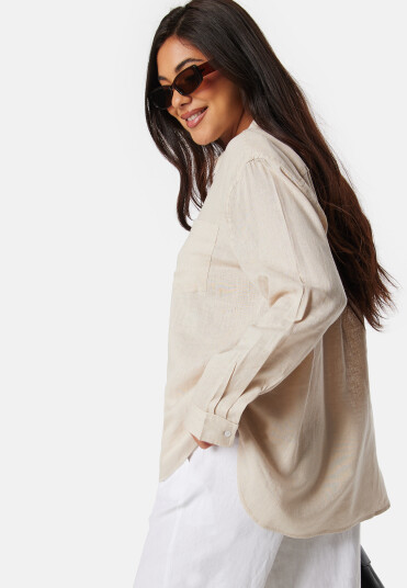 ONLY Tokyo Linen Blend Shirt Moonbeam XS