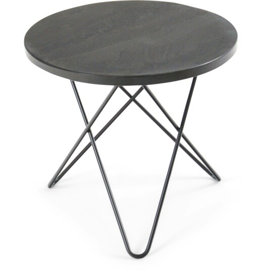 Ox Denmarq Mini O Table Sidebord Ø40 cm Sort/Rustikk Skifer