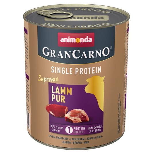 Animonda GranCarno Adult Single Protein Supreme 6 x 800 g - Lam Pur Animonda GranCarno Adult Single Protein Supreme 6 x 800 g - Lam Pur