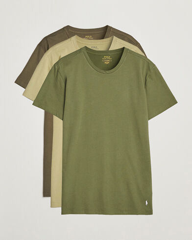 Polo Ralph Lauren 3-Pack Crew Neck T-Shirt Green/Olive/Dark Gren