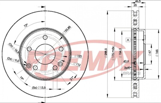 Bremseskive FREMAX BD-0410