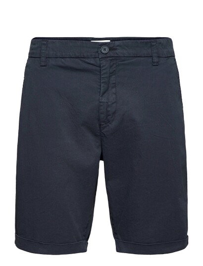 Knowledge Cotton Apparel Chuck Regular Chino Shorts Navy 38