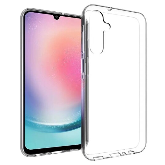 INCOVER Samsung Galaxy A25 (5G) Fleksibel Plast Deksel - Gjennomsiktig