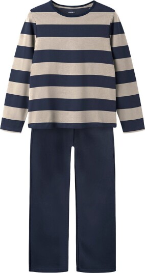 Name It Pysjamas   2 Deler   NkmRobbiq   Navy Blazer/Islandsk fo   Name It   10 år (140)   2 delt nattøy Beige Blå Marineblå