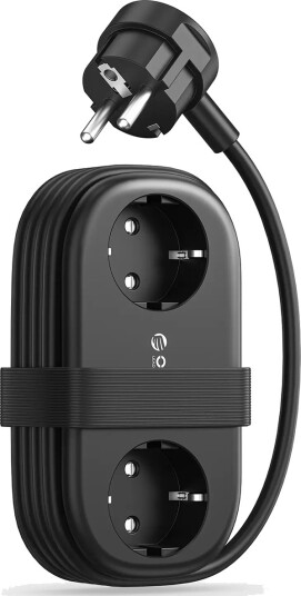 Orico AP3 20W GaN 5-i-1 Grenuttak med 2x AC, 2x USB-A, 1x USB-C – Svart
