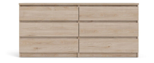 Nada kommode 6 skuffer Hickory dekor.