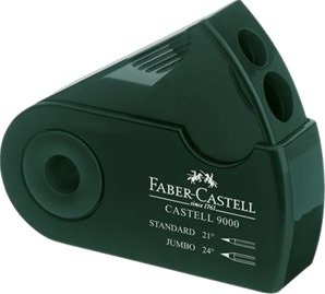 Faber-Castell Castell 9000 - Blyantspisser - 2 Hull - Grønn