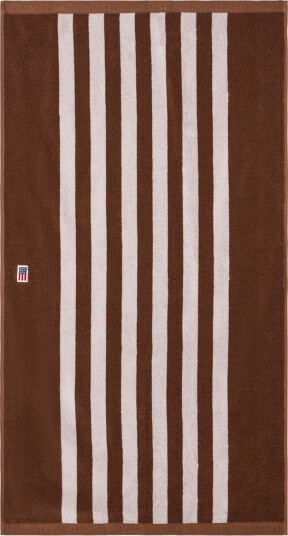 Terry håndkle striper 70x130 cm fudge hvit Terry håndkle striper 70x130 cm fudge hvit