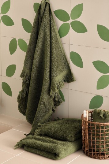Ellos Home Håndkle Molly 50x70 cm Grønn Ellos Home Håndkle Molly 50x70 cm Grønn