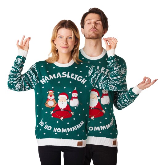 Silly Santa Namasleigh Julegenser - Medium