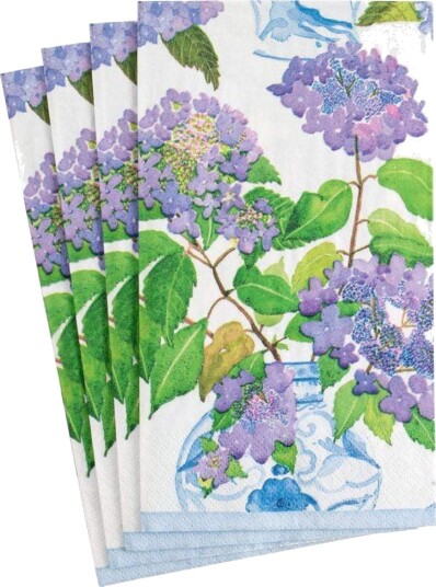 Hydrangeas and Porcelain buffet servietter