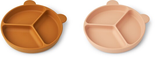 Liewood Sugekopptallerken 2Pack Mustard/tuscany Rose Liewood Sugekopptallerken 2Pack Mustard/tuscany Rose