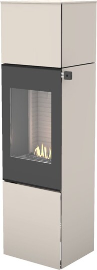 Nexo 160 sand frittstående biopeis med glassdør Nexo 160 sand frittstående biopeis med glassdør