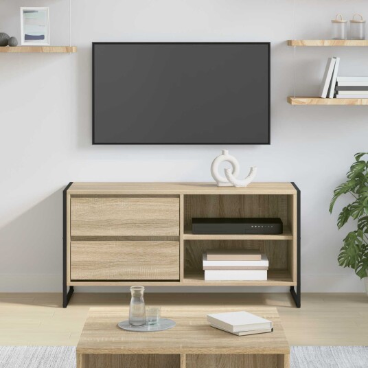  TV skap med skuff Sonoma 100 x 36 x 49,5 cm Konstruert tre