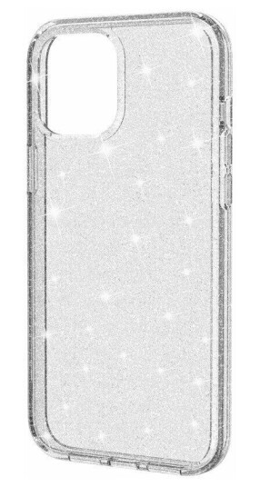 INCOVER iPhone 12 / 12 Pro Deksel med Glimmer - Gjennomsiktig