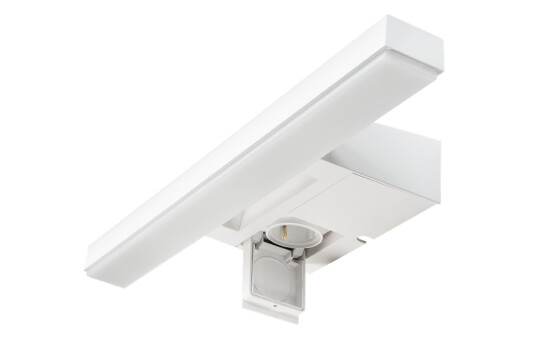 Sg Armaturen As View vegglampe baderom 46 cm 2700K 16W IP44 m/Stikkontakt - Hvit Sg Armaturen As View vegglampe baderom 46 cm 2700K 16W IP44 m/Stikkontakt - Hvit