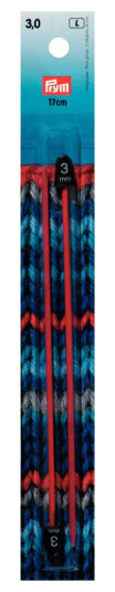 Barnestrikkepinner 3,00 mm x 17 cm Rød Barnestrikkepinner 3,00 mm x 17 cm Rød