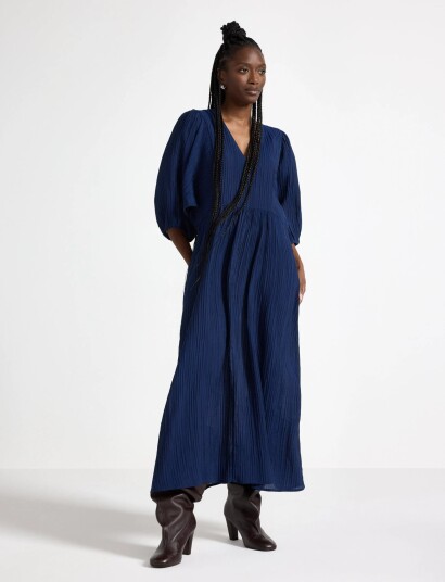 Lindex Dress Inez Navy S Lindex Dress Inez Navy S