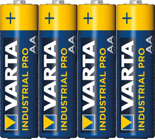 Varta Industrial Pro AA Alkalisk Batteri 4-pakning 1.5V 2930mAh Varta Industrial Pro AA Alkalisk Batteri 4-pakning 1.5V 2930mAh