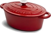Orrefors Jernverk Støpejernsgryte 3.5L Rød
