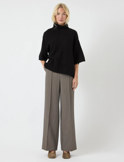 YAS Yasemila 2/4 Wool Knit Pullover S. Noos Black XXL YAS Yasemila 2/4 Wool Knit Pullover S. Noos Black XXL