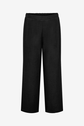 Only Carmakoma Bukser carBay Straight Pants Wvn BF Svart