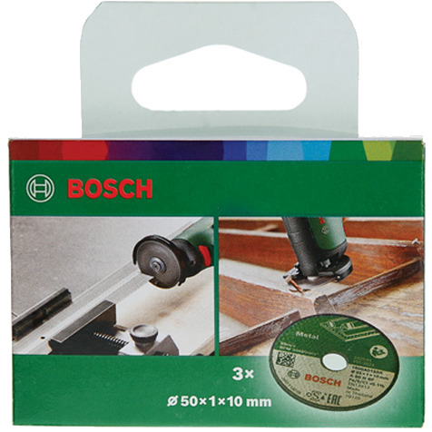 Bosch Kappeskive Metall 50mm 3PK - Kutteskive for Elektroverktøy